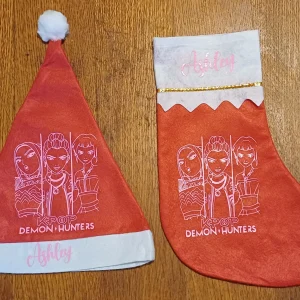 Chaussette et Bonnet noël Kpop personnaliser-lescreationsdeprescilia.com