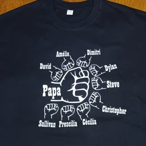 Maillot personnaliser fête des pères-lescreationsdeprescilia.com