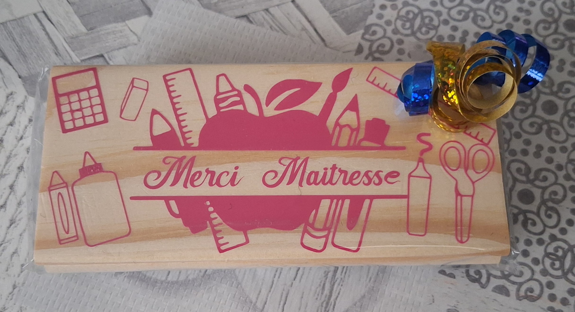 Brosse tableau personnaliser maitresse ou maitre